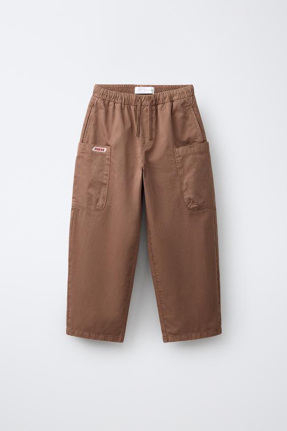 PANTALÓN CARGO PUKAS SURF - Teja de Zara - Imagen 0