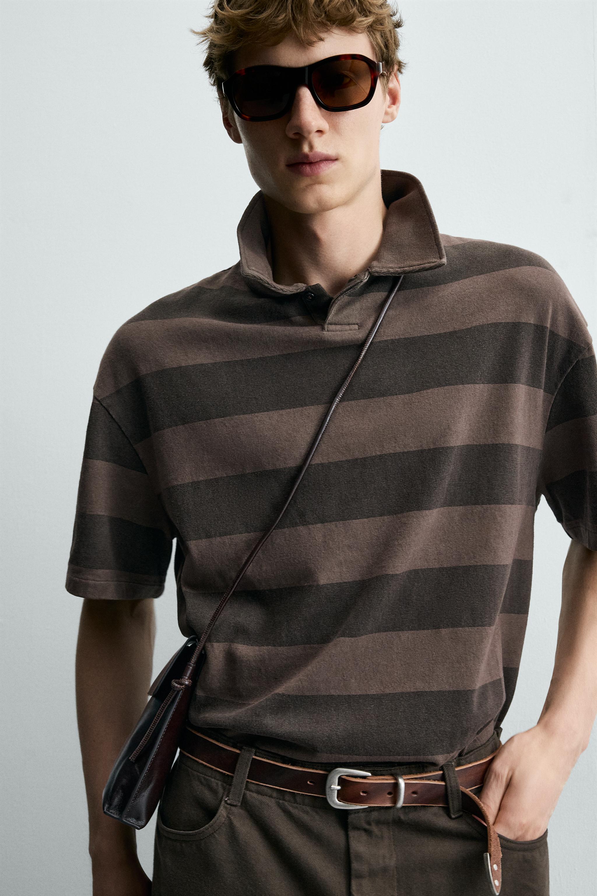 RELAXED FIT STRIPED POLO
