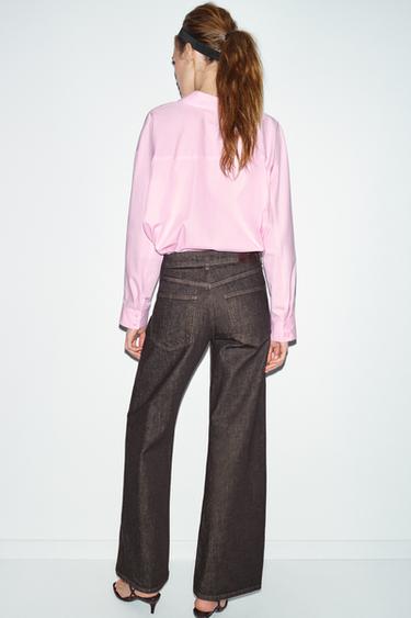 JEANS Z1975 LOOSE STRAIGHT MID-WAIST - Brown by Zara - Image 5