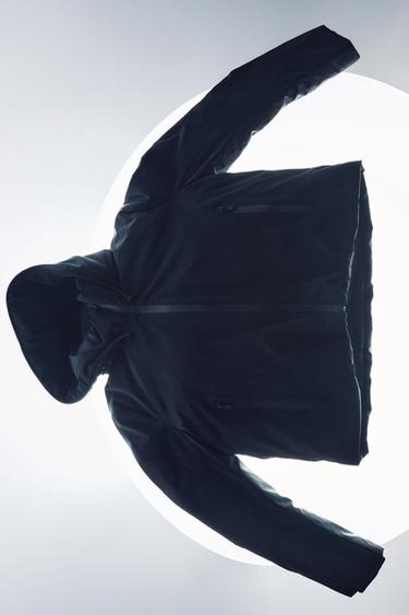 SHORT WATER AND WIND PROTECTION ANORAK - Black by Zara