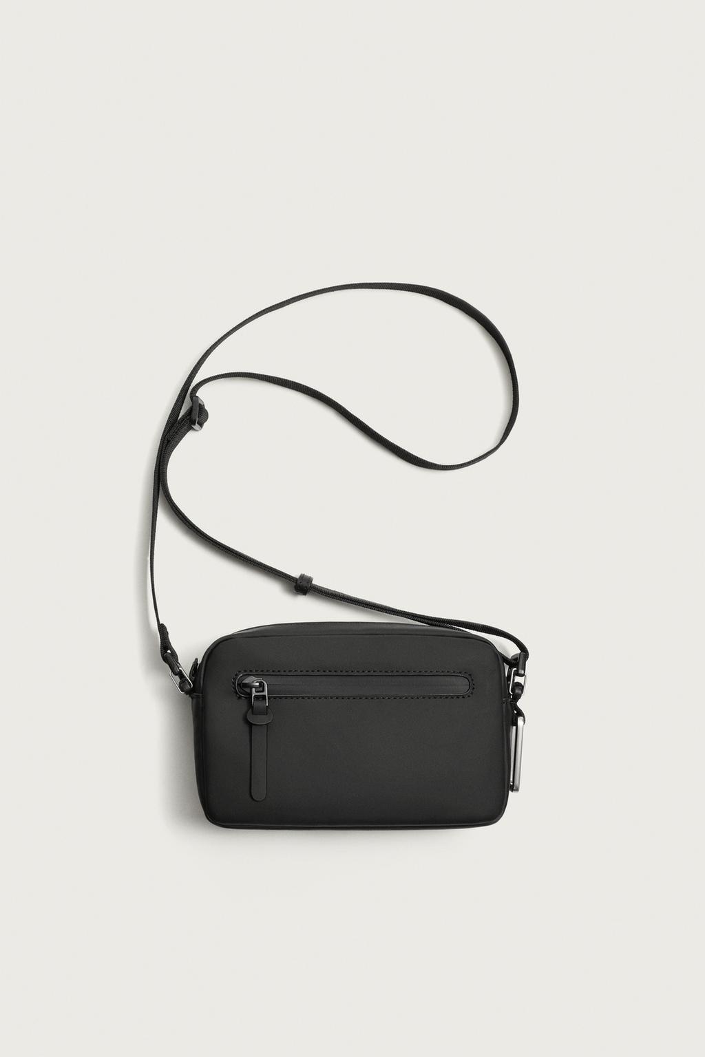 RUBBERISED CROSSBODY PHONE BAG