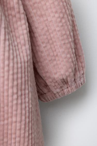 THICK CORDUROY DRESS - Pink by Zara - Image 3