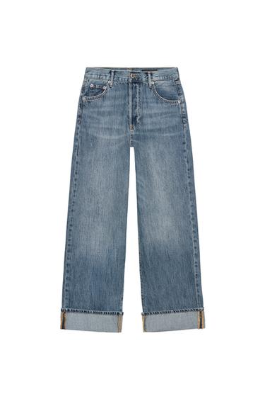 JEANS ZW COLLECTION BAGGY TIRO MEDIO - Azul de Zara