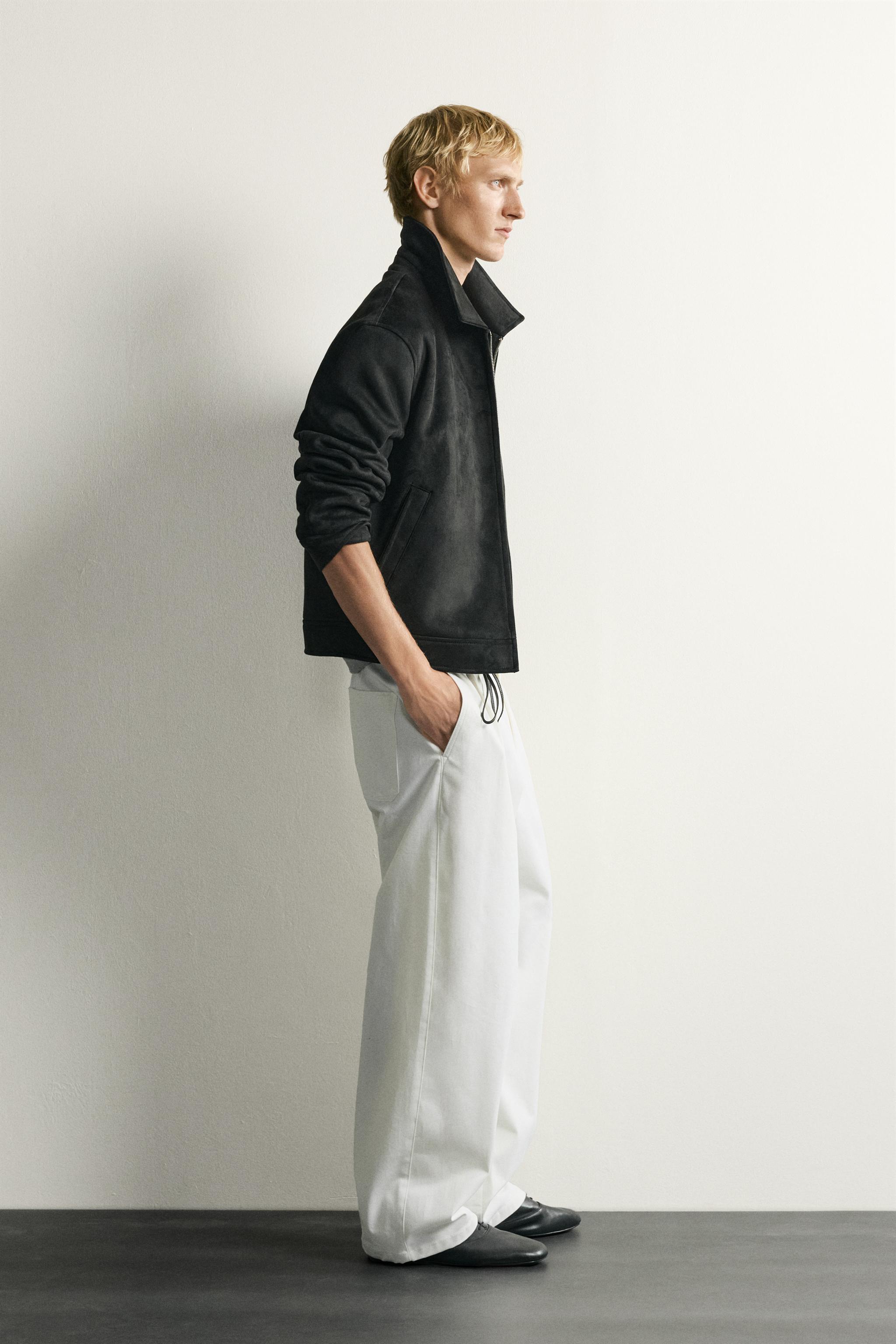 FAUX SUEDE REGULAR FIT JACKET