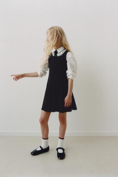 კაბა პინსტრაიპი - Zara-ს Black / White