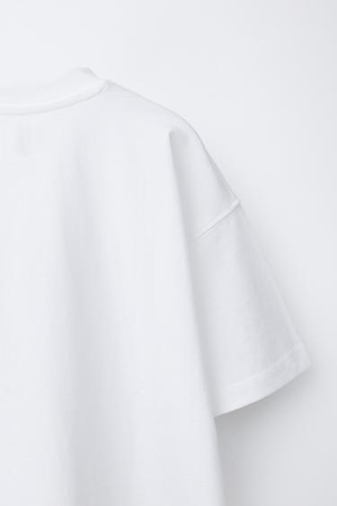 SLOGAN PRINT T-SHIRT - White by Zara - Image 3