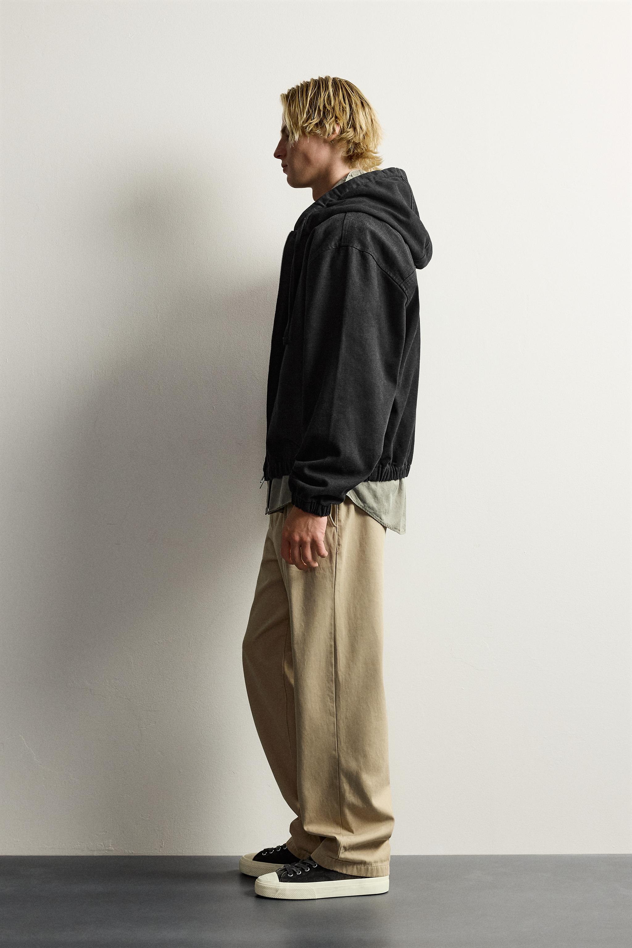 PLUSH DENIM HOODIE JACKET