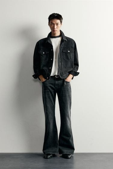 ÁO KHOÁC DENIM DÁNG OVERSIZE - Màu đen từ Zara