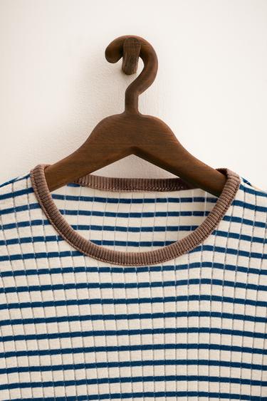 ZARA TIMELESS - STRIPED TRIM PYJAMAS - Blue by Zara - Image 2