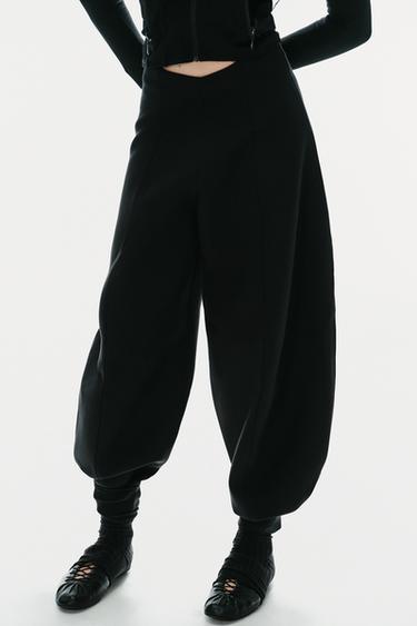HOCH GESCHNITTENE BALLOONHOSE - Schwarz von Zara