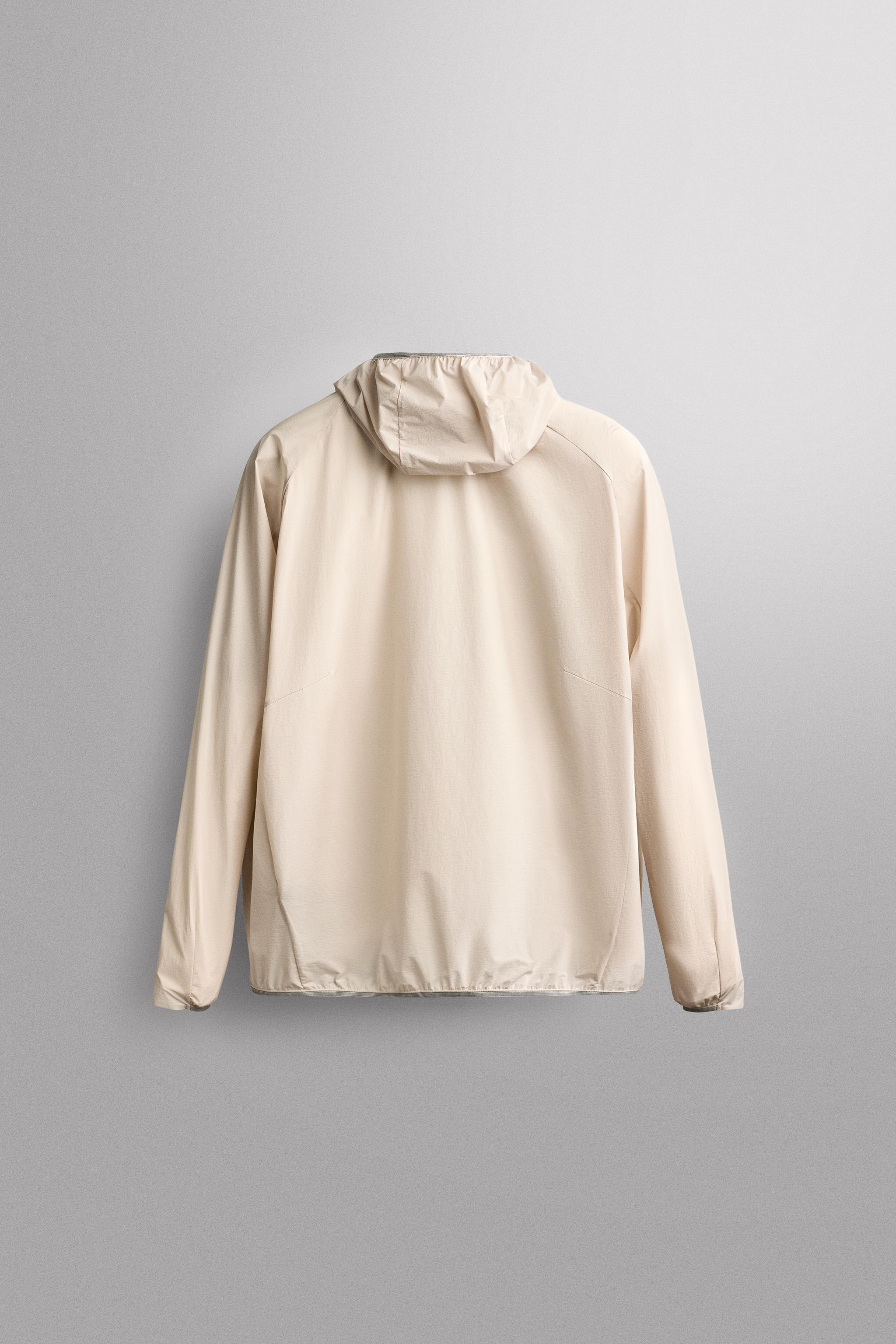 TECHNICAL WINDBREAKER JACKET - Mid-ecru | ZARA Singapore