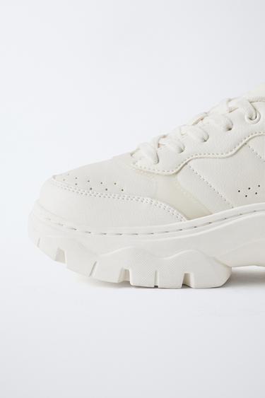 CHUNKY SOLE SNEAKERS - White by Zara - Image 4