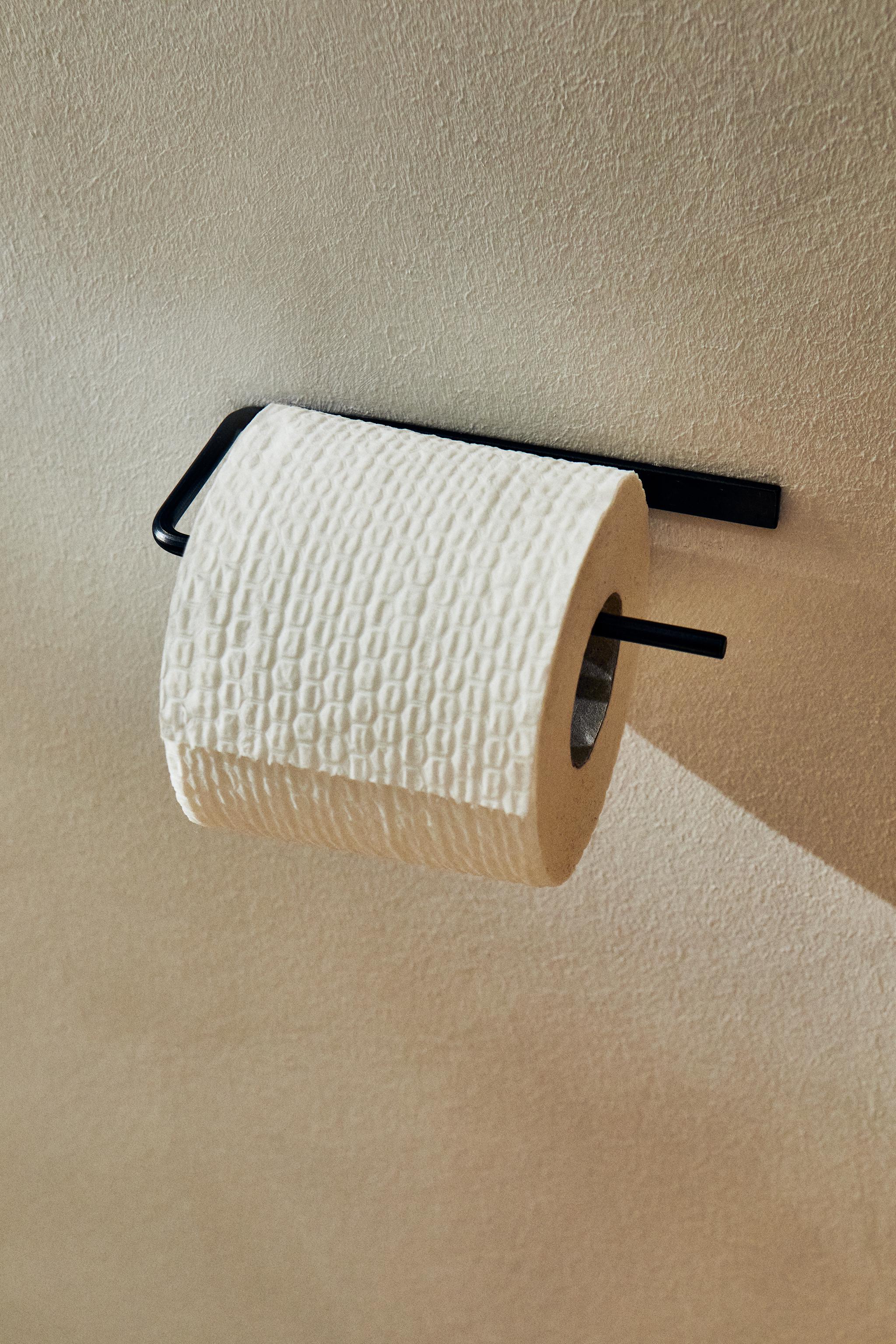 DARK METAL TOILET PAPER HOLDER - Black | ZARA United States