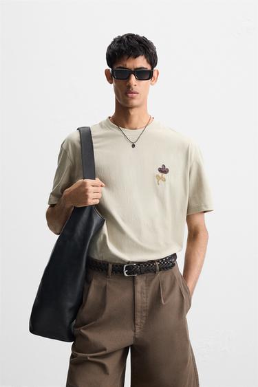 SAMARRETA AMB BRODAT A CONTRAST - Grisenc de Zara