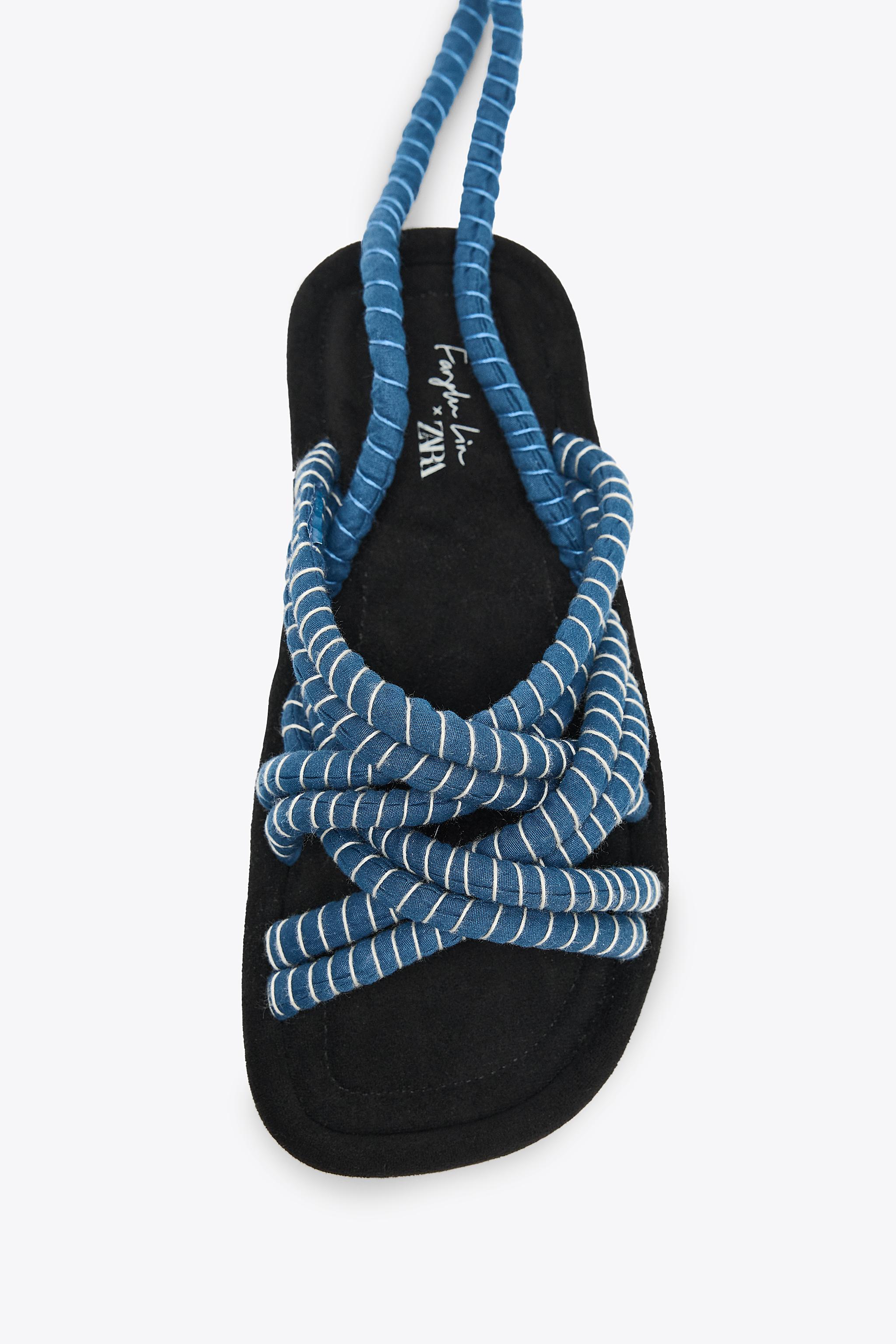 TUBULAR SANDALS X FANGLU LIN - Navy Blue | ZARA Spain