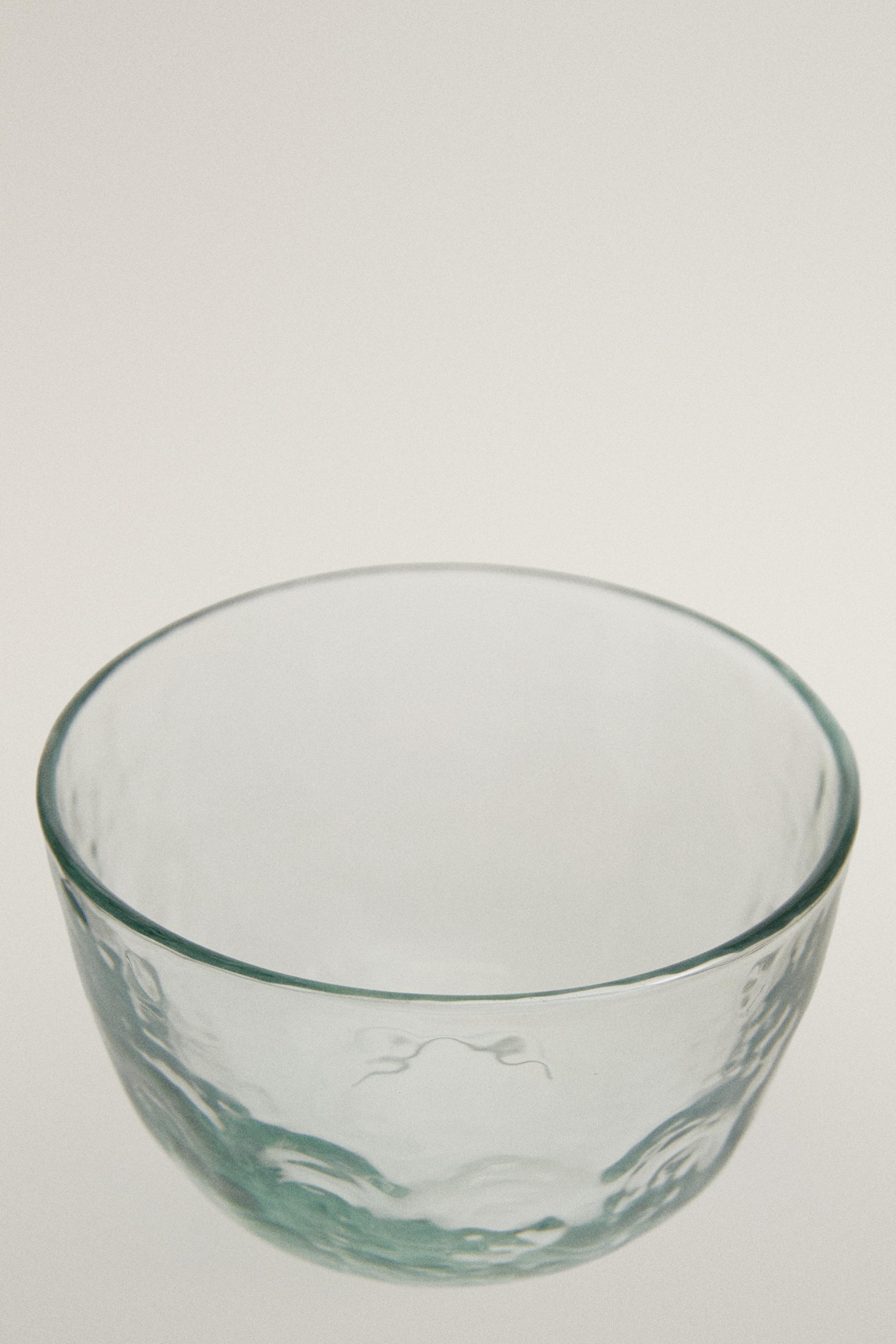 HAMMERED GLASS BOWL