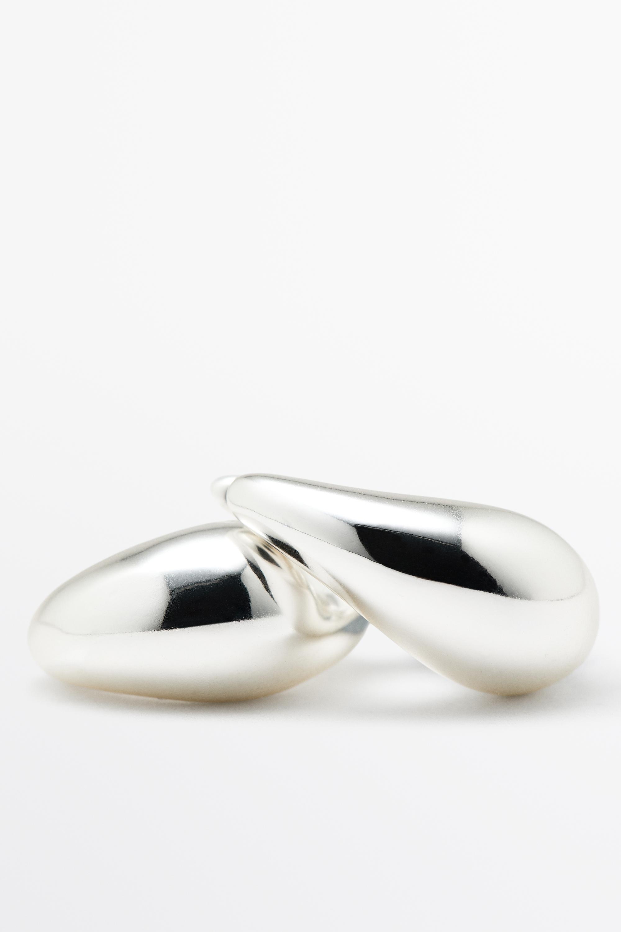 Boucles d'oreilles créoles détail goutte
