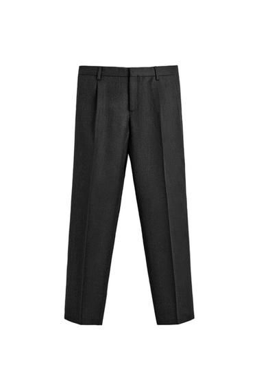 CALÇA DE TRAJE TWILL 100% LÃ AARON LEVINE X ZARA - Cinza-escuro da Zara