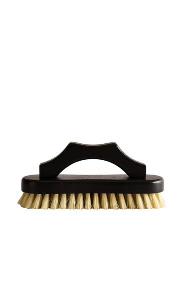 WOODEN FLOOR SCRUBBING BRUSH - Black by Zara