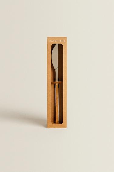 ウッドテイストハンドル ナイフセット(4本セット)ブラウンZaraのウッドテイストハンドル ナイフセット(4本セット) - ブラウン
