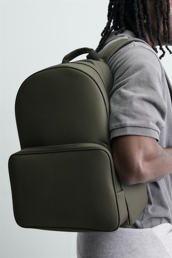 MOCHILA TEXTURIZADA - Verde-caqui da Zara - Imagem 0