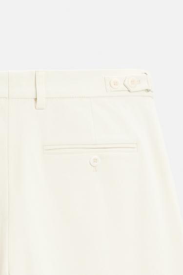 TEXTURED TROUSERS - Ecru by Zara - Image 8