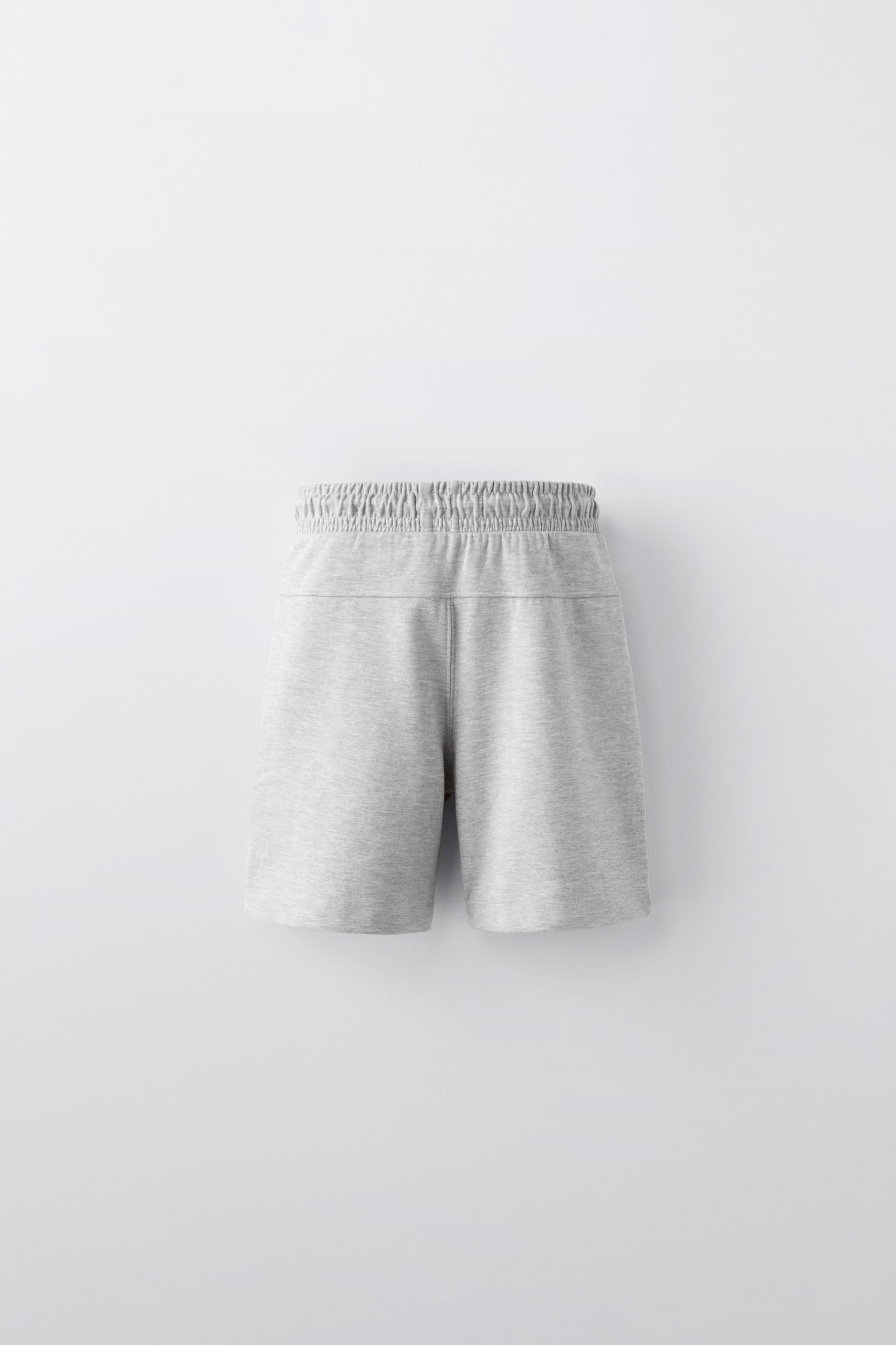 ATHLETIC SHORTS Gray marl ZARA Canada