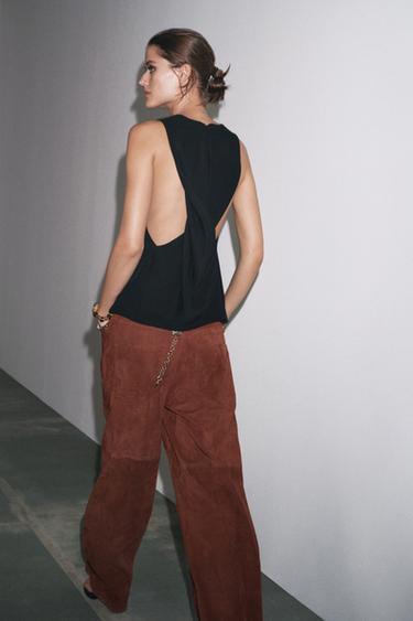 ZW COLLECTION CROSS-STRAP TOP - Black by Zara