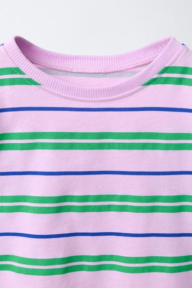 STRIPED T-SHIRT - Mauve by Zara - Image 2