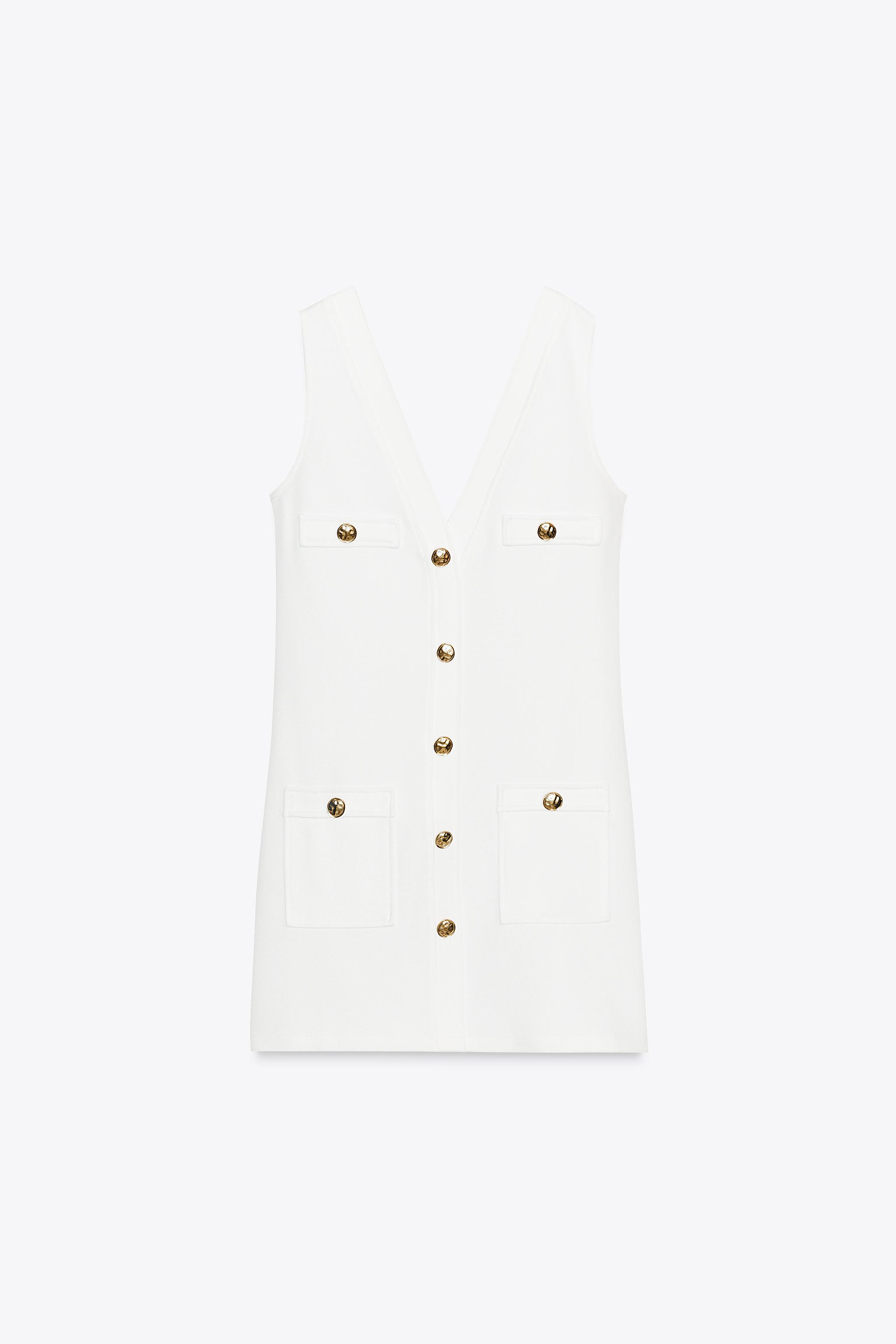 ZARA【NEW】TWILL POCKET DRESS TWILL POCKET DRESS - White | ZARA United States