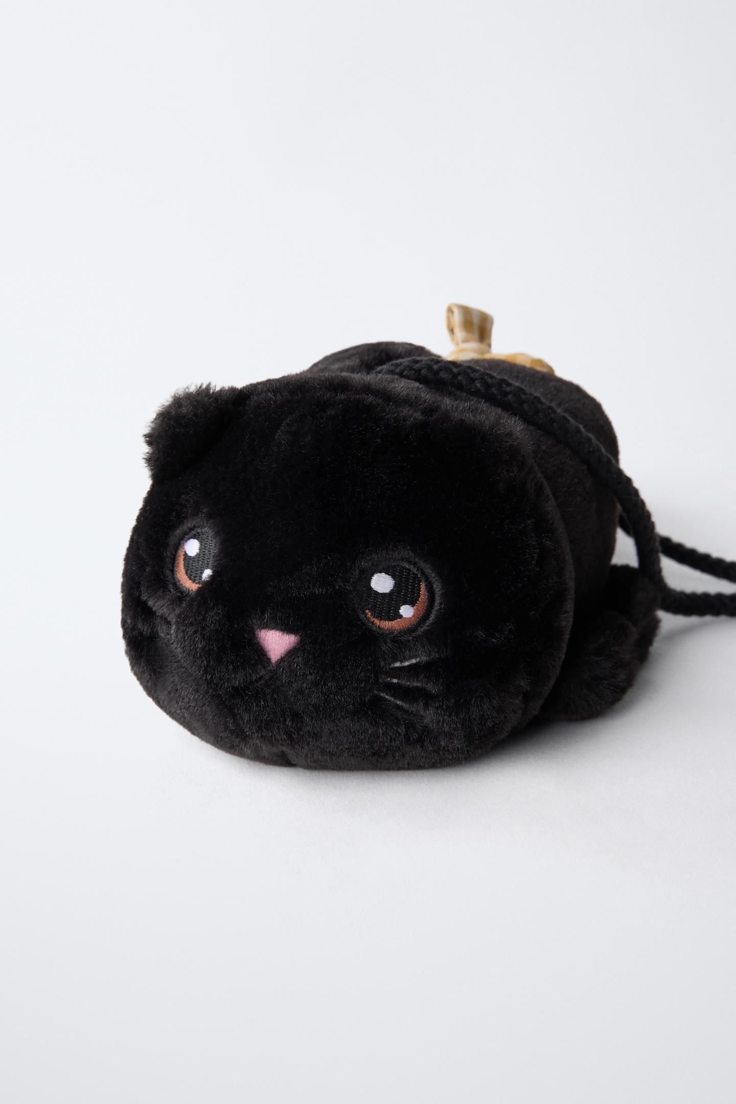 Детская сумка Zara Kitty Crossbody, цвет: Чёрный — фото 3