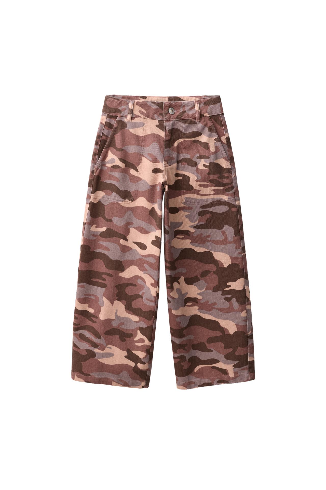 PRINTED BARREL TROUSERS