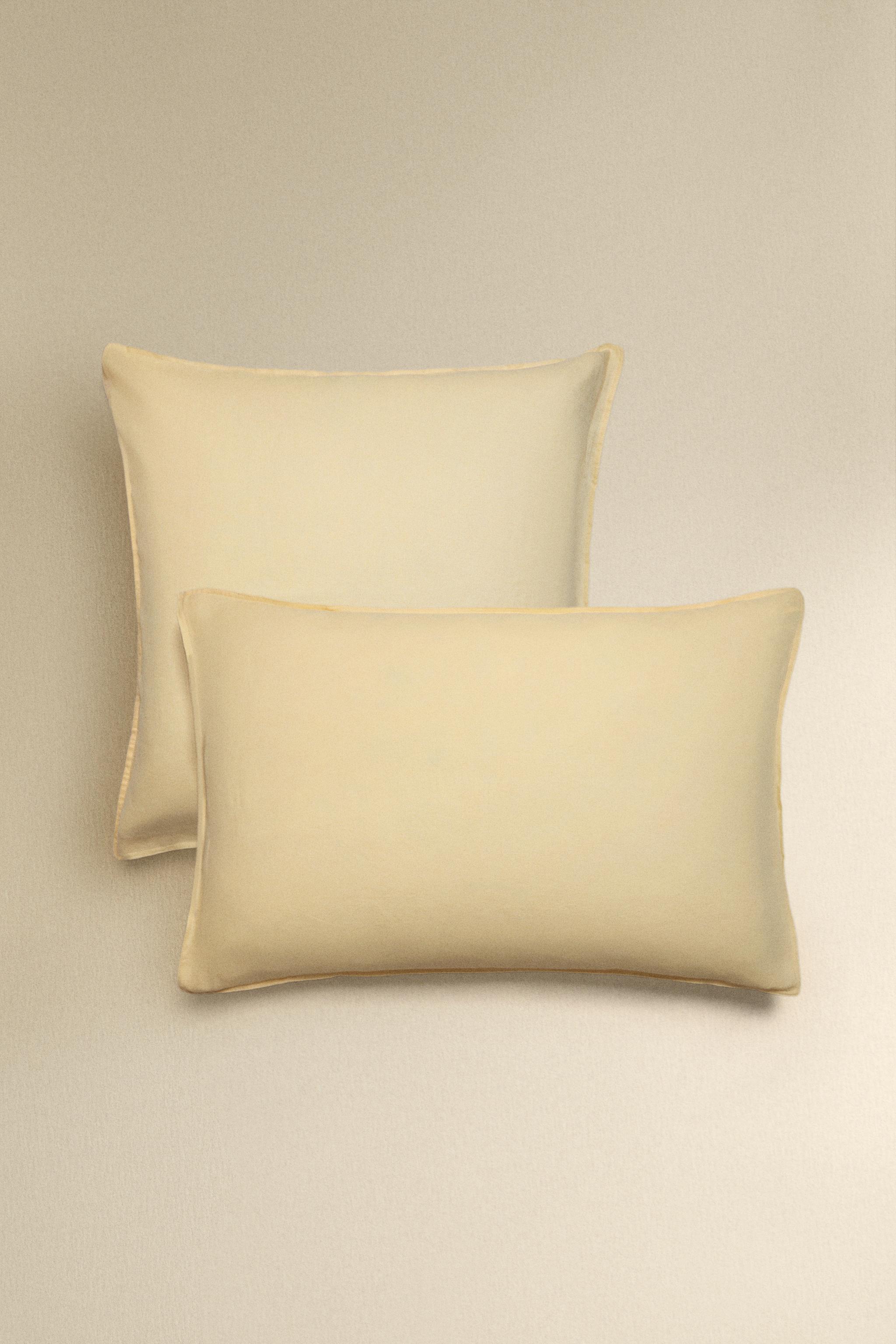 TAIE D’OREILLER LIN DÉLAVÉ (140 G/M²)