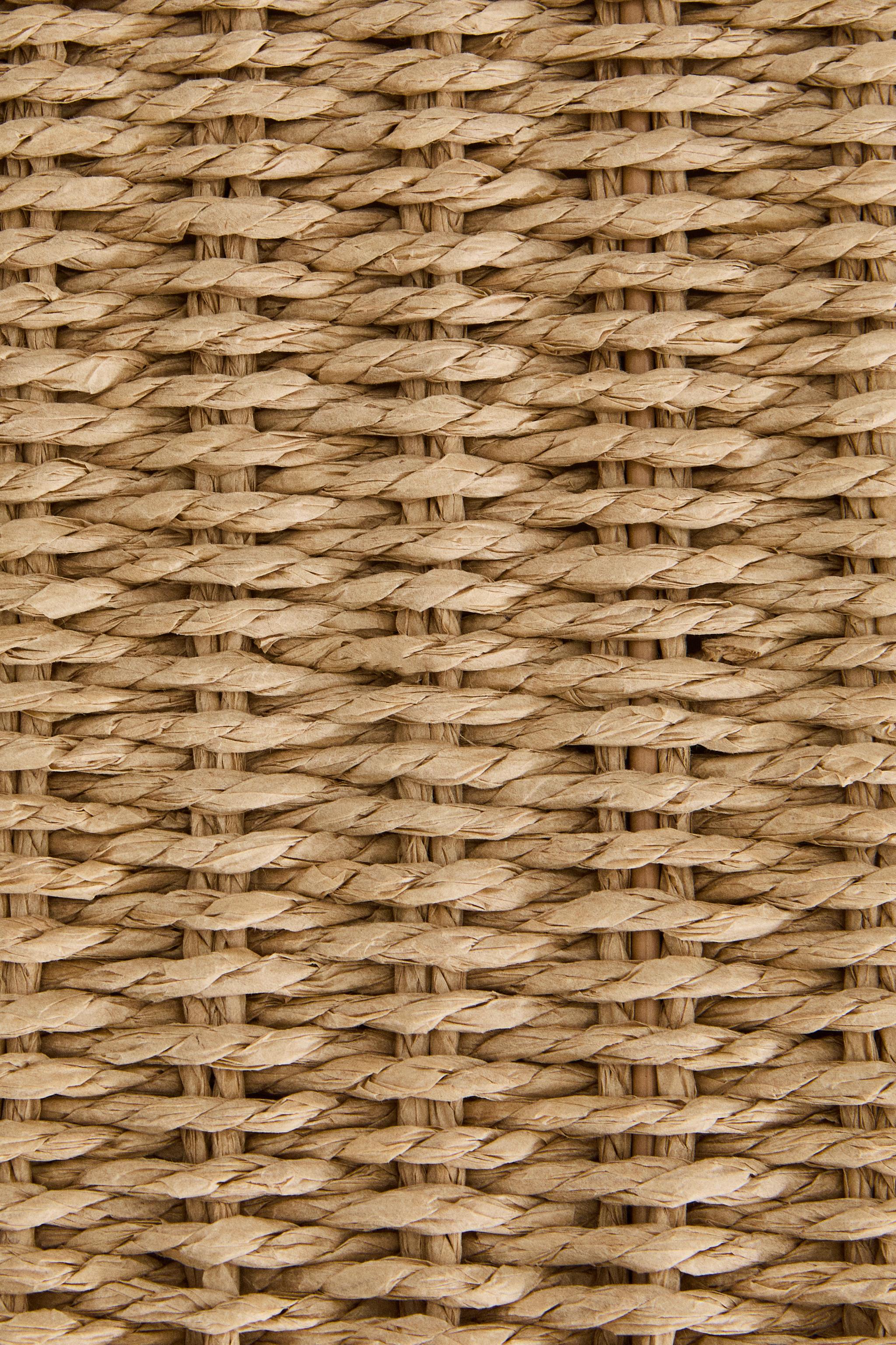 FABRIC-LINED LAUNDRY HAMPER