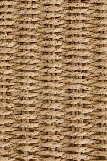 PANIER À LINGE AVEC TISSU INTÉRIEUR - Beige clair de Zara - Image 3