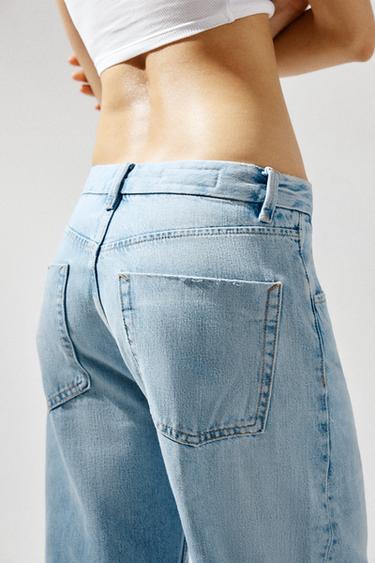 ДЖИНСЫ-БАНАНЫ TRF С ВЫСОКОЙ ПОСАДКОЙ — ГОЛУБОЙ от Zara