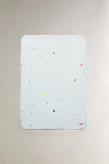 CHILDREN’S FLEECE SPACE BLANKET - Multicoloured by Zara - Image 0