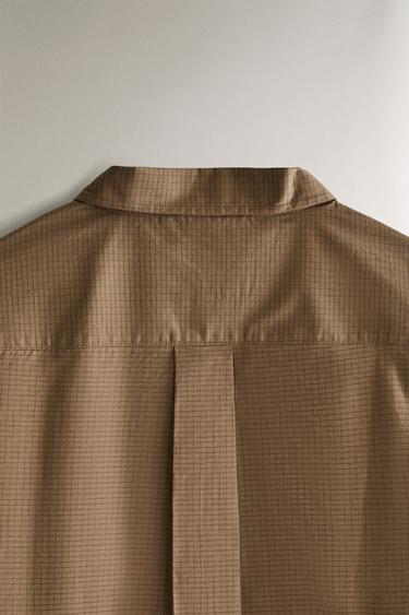 CHECK SHIRT - Brown by Zara - Image 3