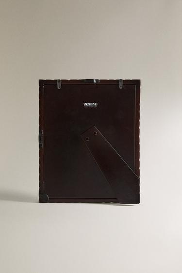 HERRINGBONE WOODEN PHOTO FRAME - Brown by Zara - Image 4
