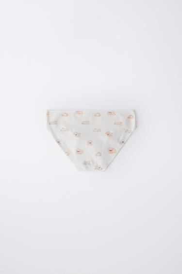 AGES 6-14 / SIX-PACK OF DOG PRINT BRIEFS - camel by Zara - Image 3