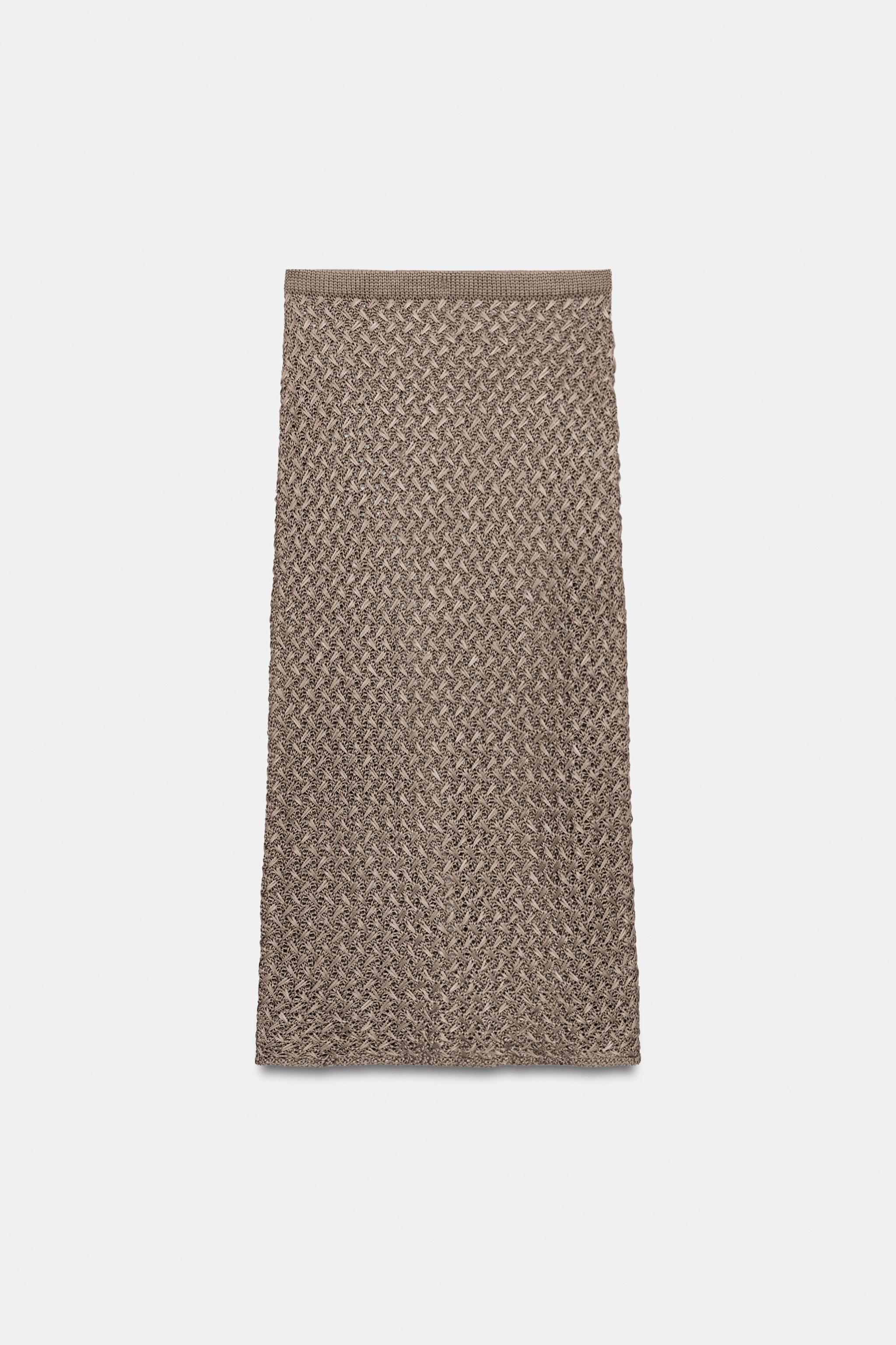 CABLE KNIT MIDI SKIRT