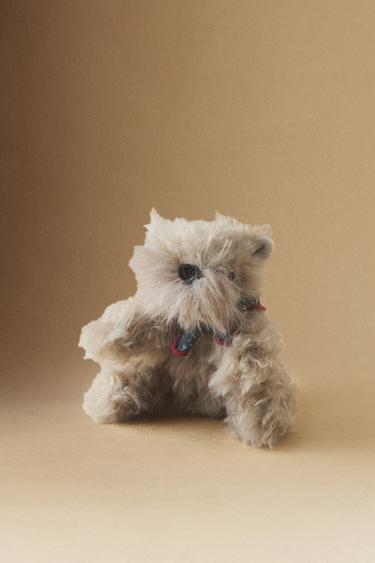 KIDS' SMALL CHRISTMAS DOG PLUSH TOY — Gray 1