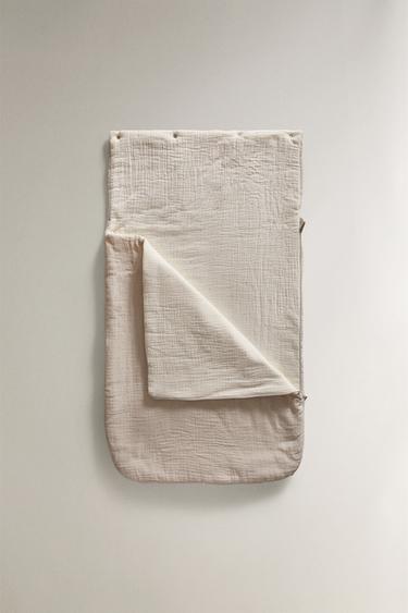 MUSLIN MOON CARRYCOT BABY WRAP - Taupe grey by Zara - Image 2
