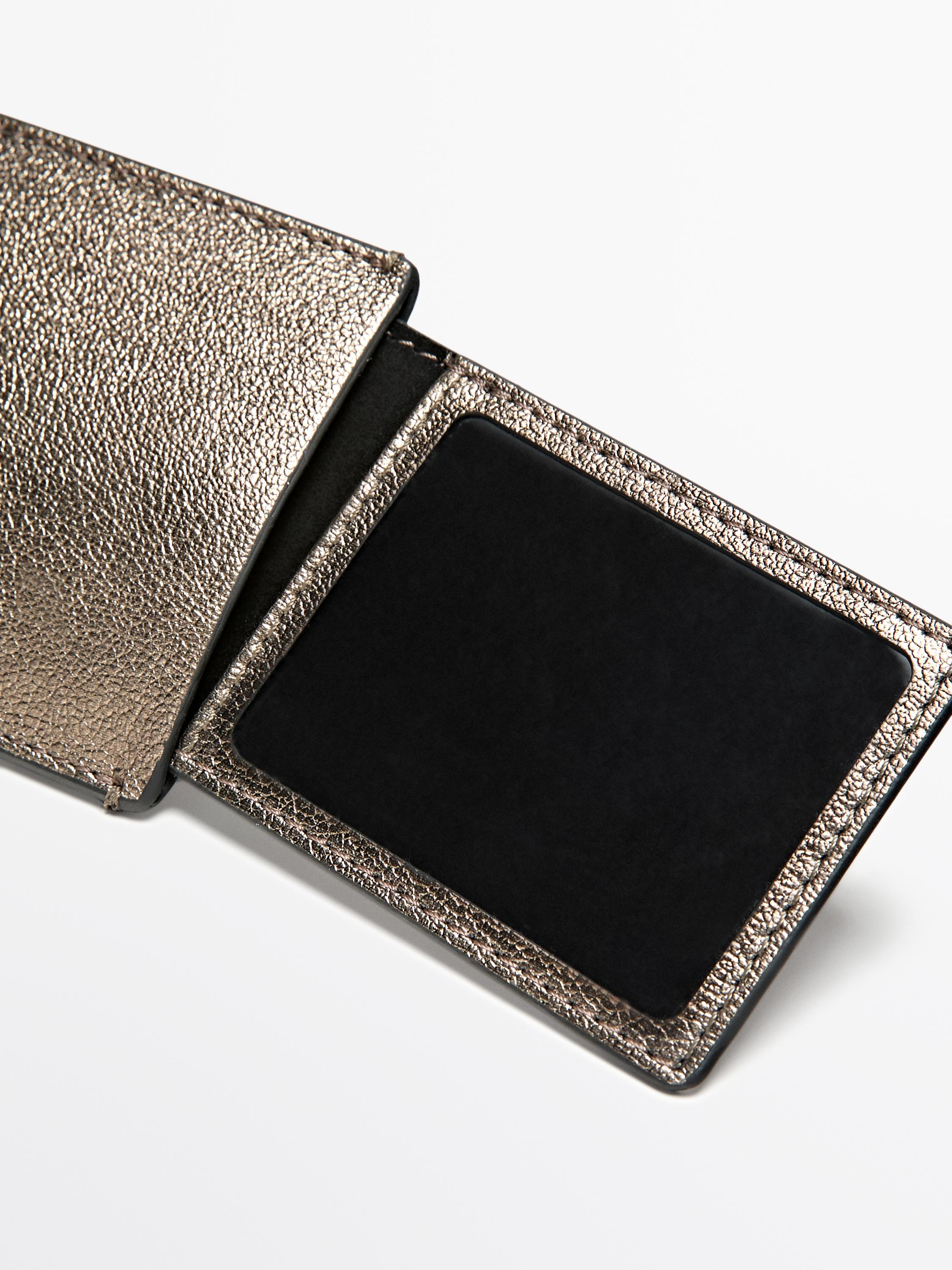 Étiquette pour bagage en cuir nappa