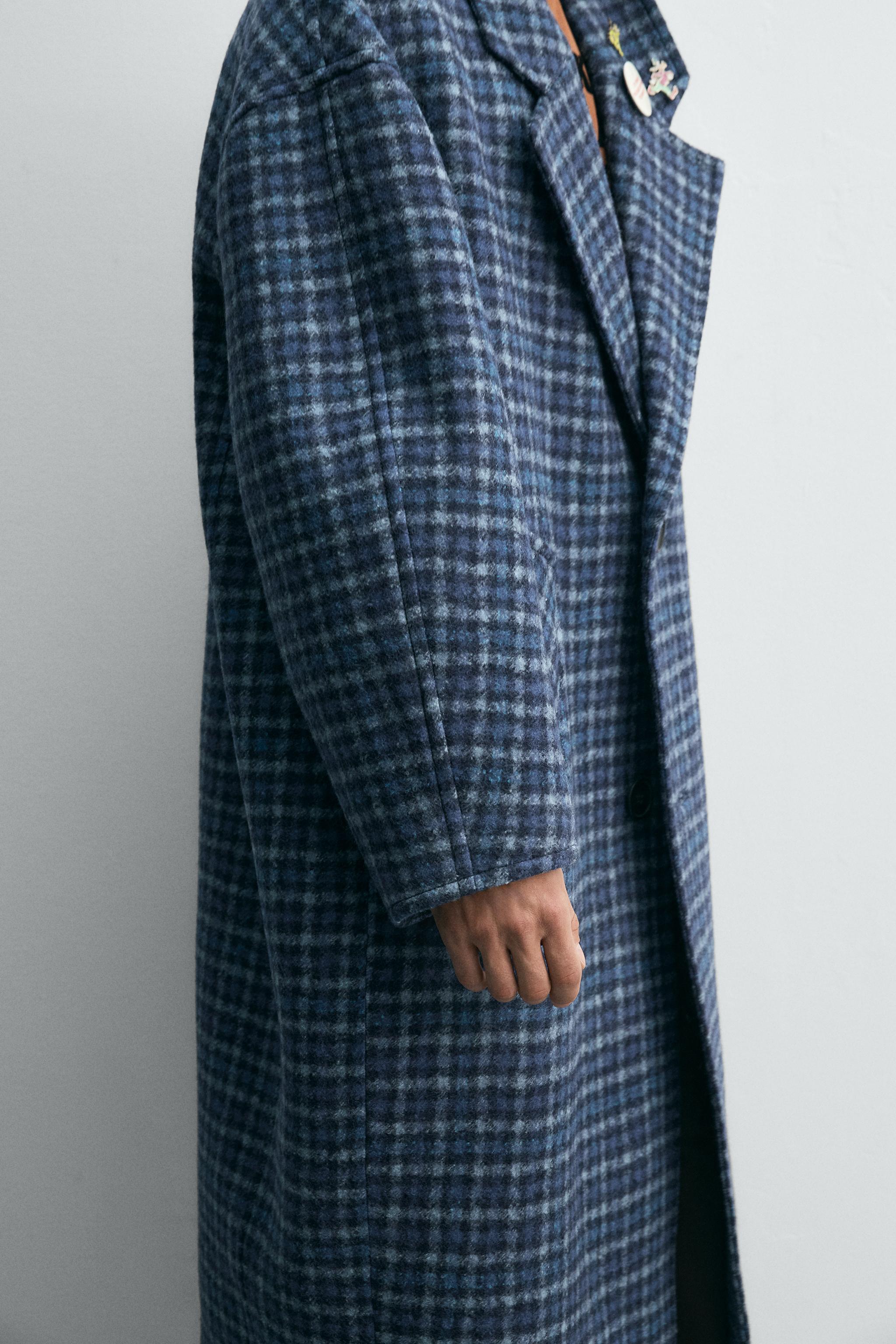 試着のみ ZARA HARRY LAMBERTトレンチコート チェック柄 🖤【ZARA】'24 新作▶︎ @bonita_spain_ 💛💚Harry Lambert for