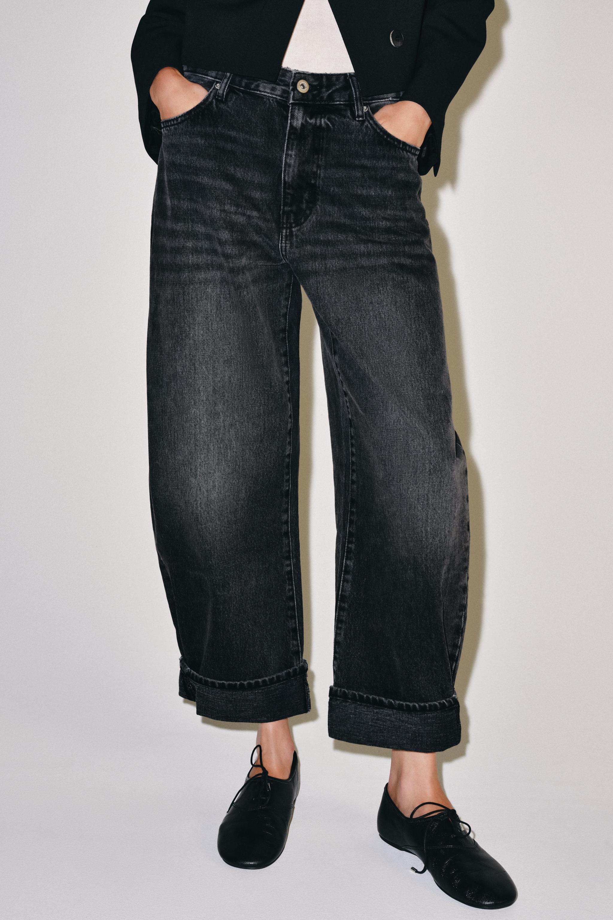 ZW COLLECTION MID-RISE CUFFED BALLOON JEANS