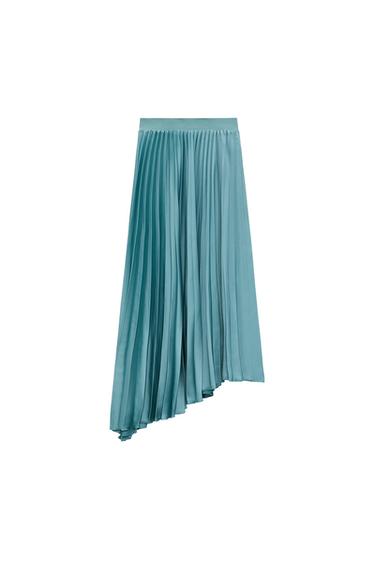 PLEATED MIDI SKIRT