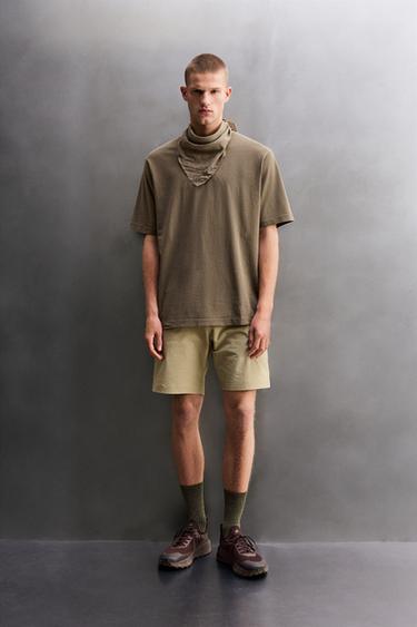 T-SHIRT REGULAR FIT IMPRIMÉ GRAPHIQUE - Marron / Taupe de Zara