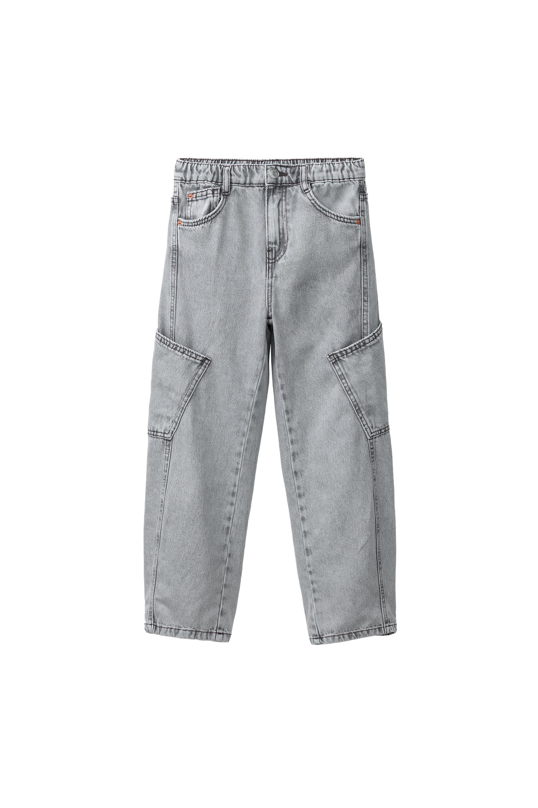 バギーフィットカーゴデニムパンツ - グレー | ZARA Japan / 日本