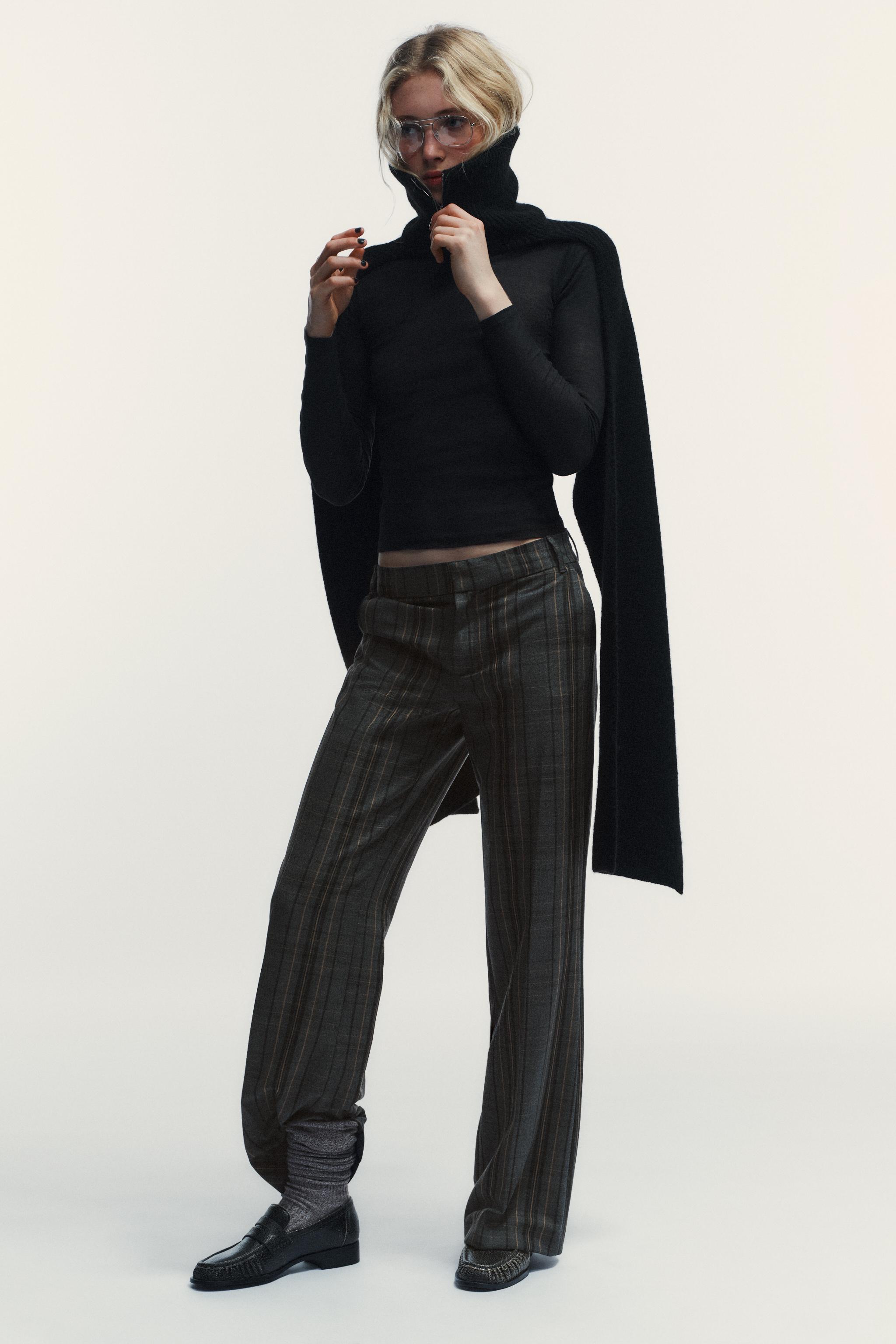 CHECK TROUSERS - Grey / Tan | ZARA South Africa
